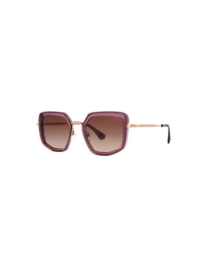 Butterfly sunglasses in gold pink