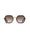 70's style crystal sunglasses - pink tortoiseshell