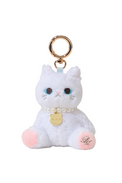 White cat keychain