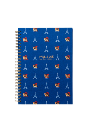 A5 spiral notebook with Eiffel Tower and Nounette pattern