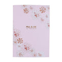 Carnet A5 motif chrysanthème rose