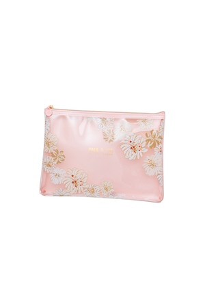 Seamless floral pattern flat pouch