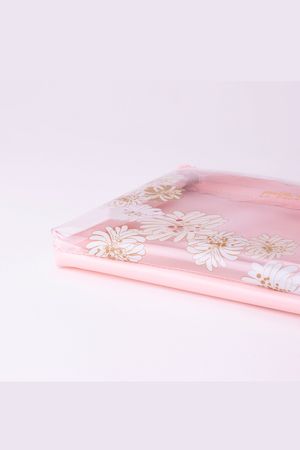 Seamless floral pattern flat pouch