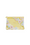 Pochette transparente jaune motif chrysanthèmes