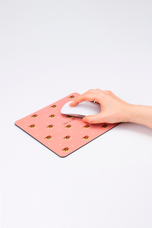 Nounette pink mouse pad