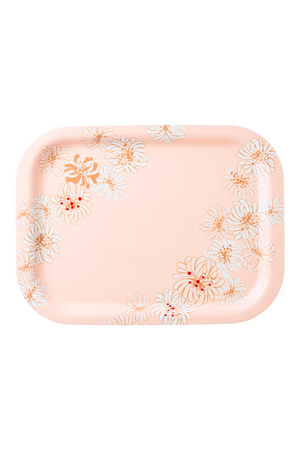 Floral pattern tray