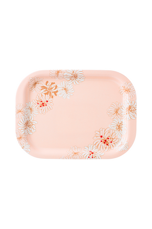 Small floral pattern tray