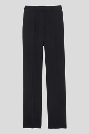 Pantalon de coupe ajustée longueur cheville packshot - noir