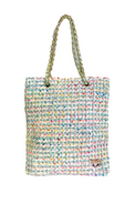 Large Nounette pattern tweed bag