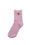 Chaussettes rose motif tête Nounette sur l'ourlet