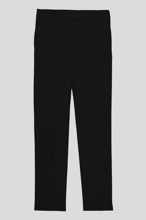 Tapered pants with slit