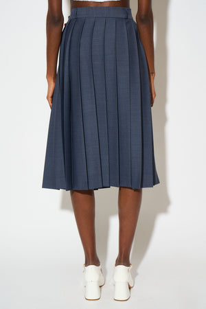 Pleated midi skirt