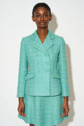 Fitted lurex tweed jacket