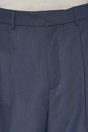 Pantalon à pinces coupe évasée close up - Bleu Bain 2