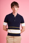 1960s-inspired short-sleeved polo shirt