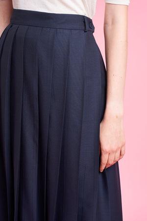 Pleated midi skirt