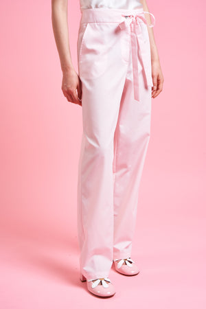 Straight, relaxed fit wide leg pants