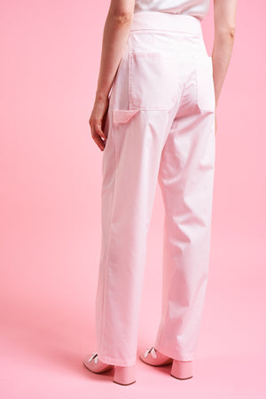 Straight, relaxed fit wide leg pants