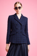 Fitted lurex tweed jacket
