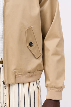 Veste en gabardine de coton stretch