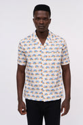 Short sleeve shirt with all-over print