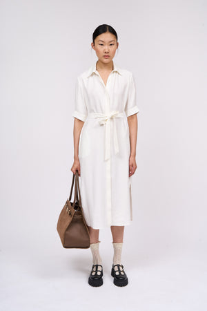 Midi length shirt dress