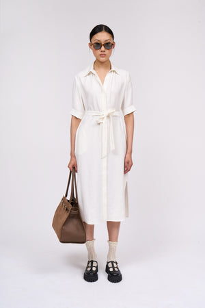 Midi length shirt dress