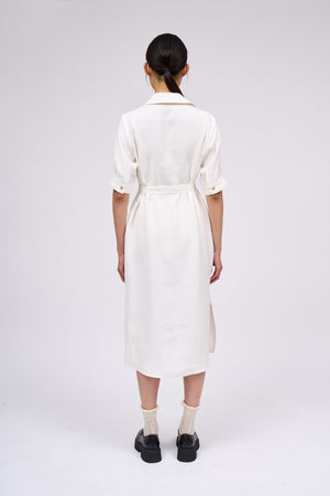 Midi length shirt dress