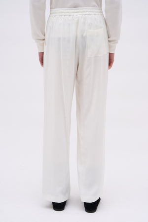 Relaxed-fit cupro twill pants