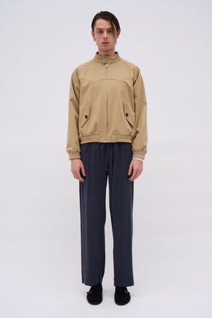 Relaxed-fit cupro twill pants