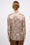 Chemise manche longue en soie imprimée
