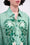 Hand-embroidered silk long-sleeved shirt