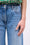 Jean en denim délavé taille haute