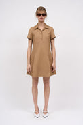 Short skater dress in Panama cotton