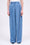 High-waisted tencel denim trousers