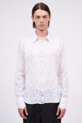 Embroidered cotton voile shirt