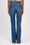 Flared high-waisted jeans with patch pockets