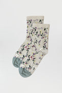 All-over floral pattern low socks