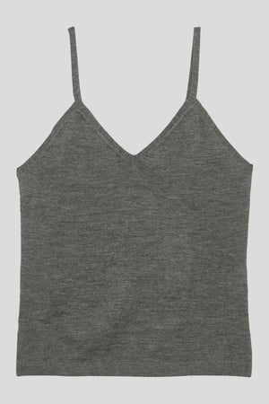 V-neck cashmere tank top