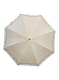 Beige umbrella with Chrysanthemum print