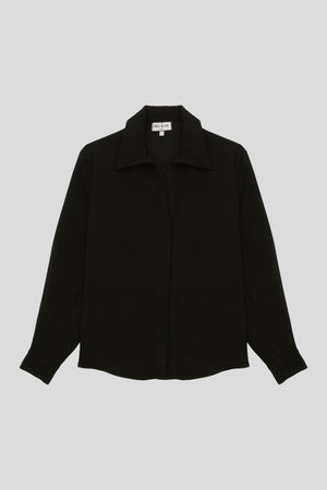 Blouse au col en V évasée