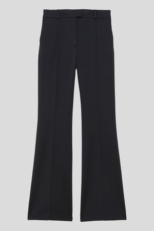 Flared fitted pants