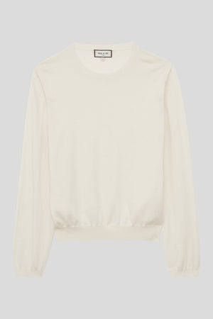 Fine knit silk and cashmere sweater