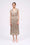 Robe longue en soie imprimée