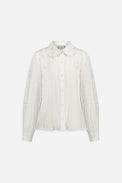 Chemise entièrement brodée à la main