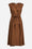 Robe longueur midi sans manche en twill de lin