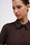 Robe courte plissée en laine cady