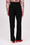 Pantalon droit à plis en twill de laine