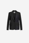 Veste col tailleur en laine vierge
