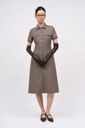 Robe en twill de laine